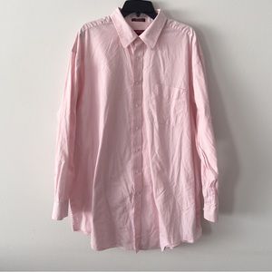 Rochester Pink Long Sleeve Button Down Size 18 34/35